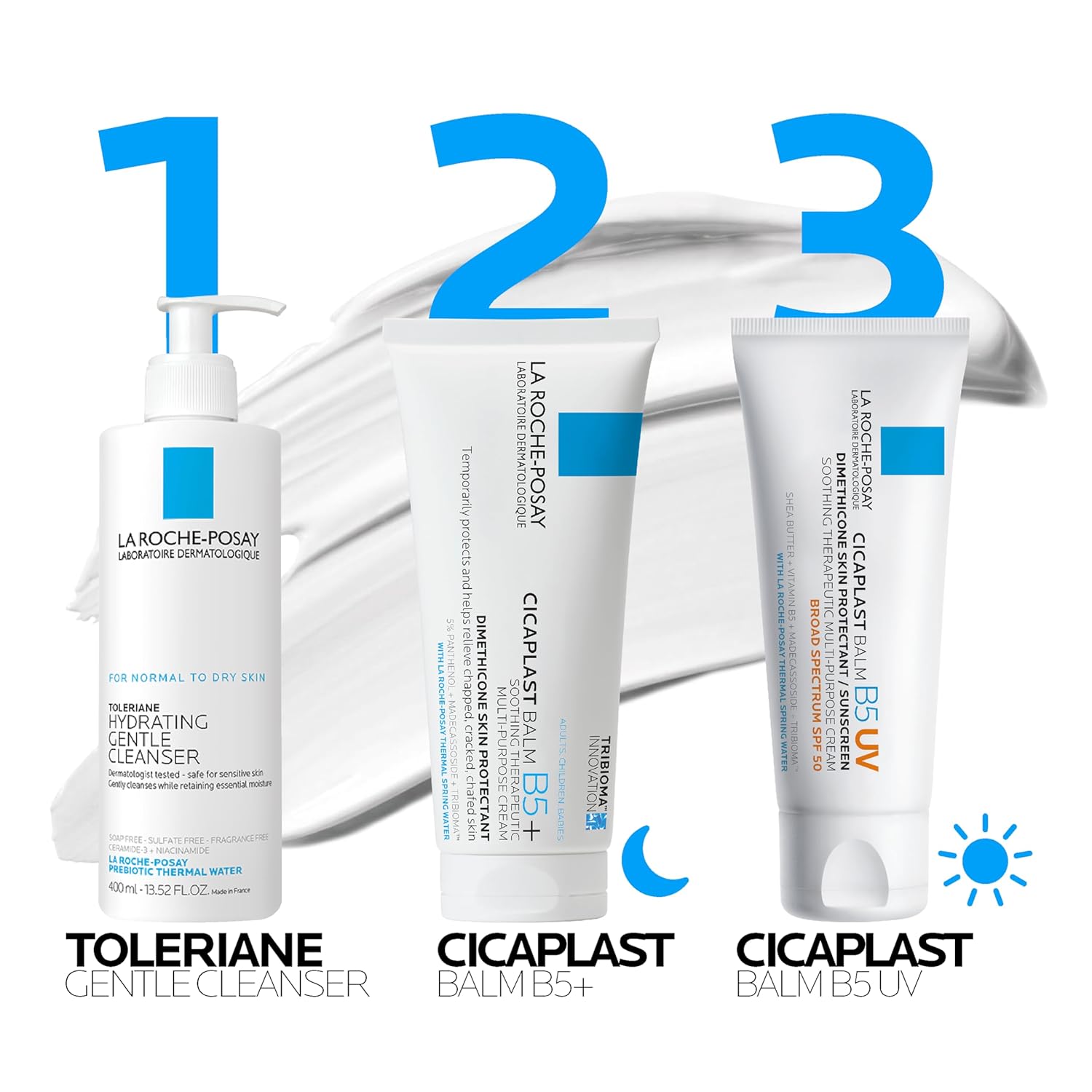La Roche-Posay Cicaplast Balm B5 Skin Barrier Repair Cream with Centella Asiatica, Shea Butter & Panthenol | Multi-Purpose Healing Ointment for Dry, Irritated Skin | Face, Body & Hand Balm, Baby Safe