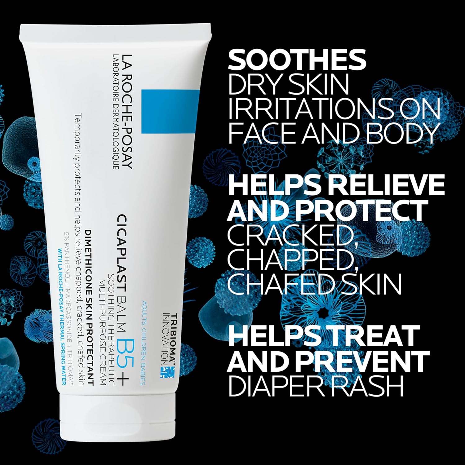 La Roche-Posay Cicaplast Balm B5 Skin Barrier Repair Cream with Centella Asiatica, Shea Butter & Panthenol | Multi-Purpose Healing Ointment for Dry, Irritated Skin | Face, Body & Hand Balm, Baby Safe